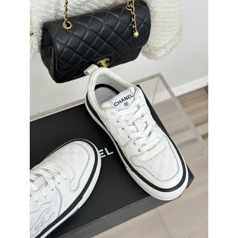 Ch*el sneakers low top white