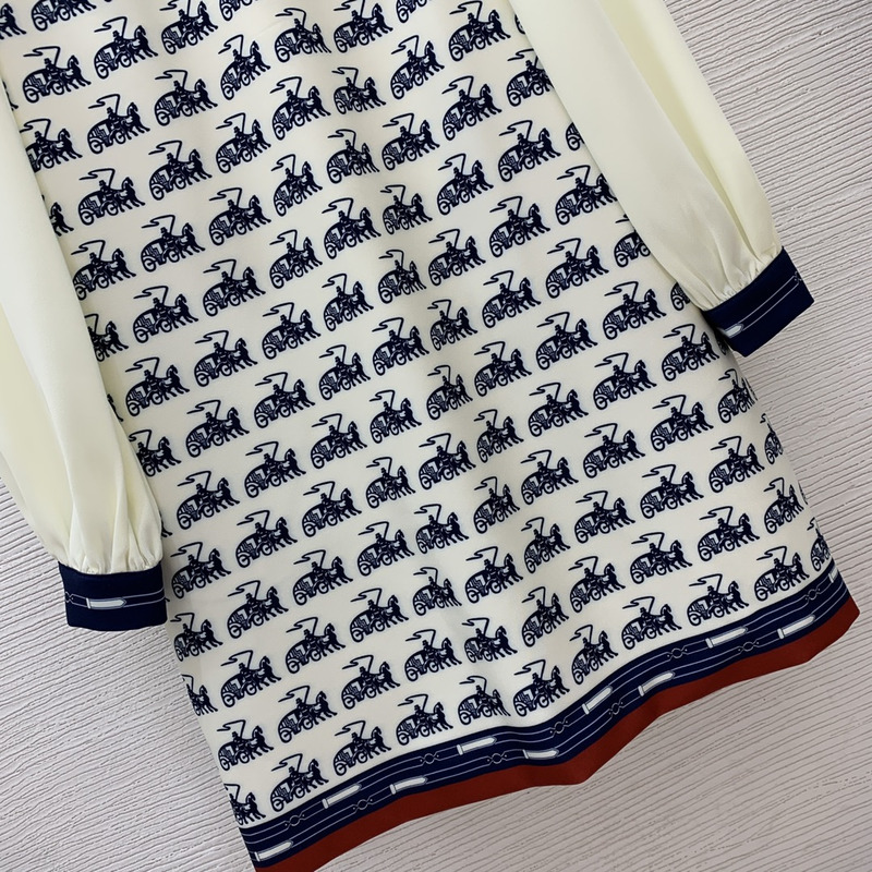 Ce**e shirt dress white and navy blue