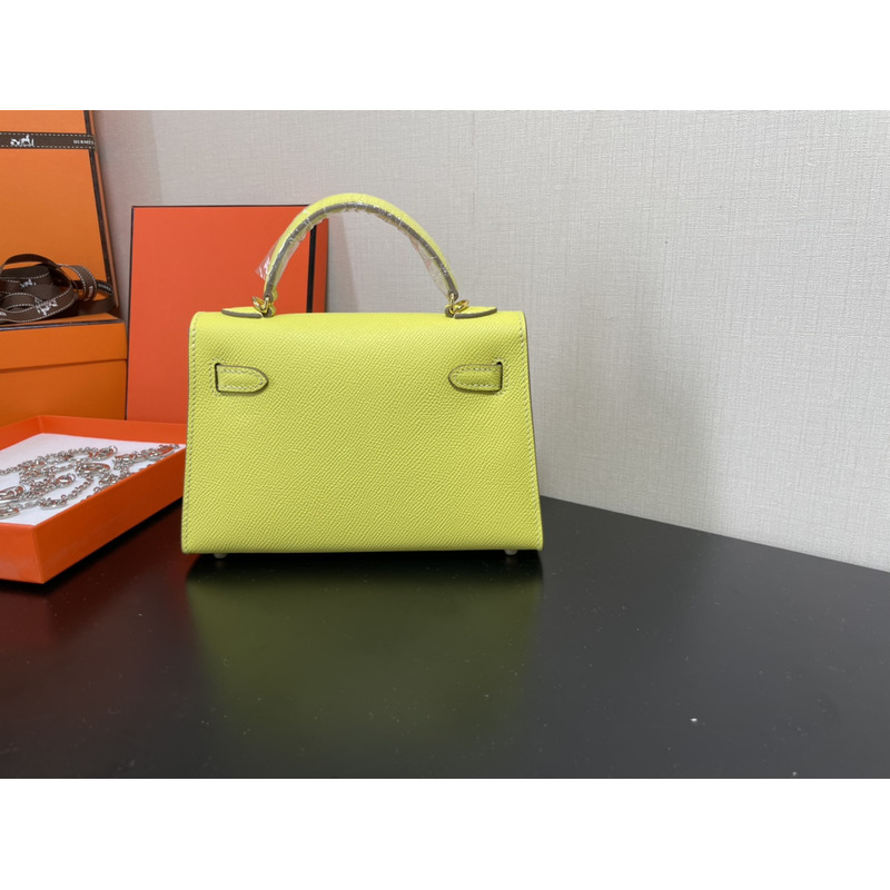 H**mes mini kelly bag green