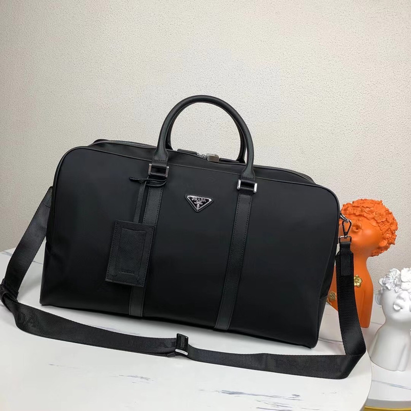 Pra*a re-nylon travel bag black