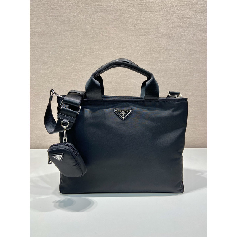 Pra*a nylon tote bag - black