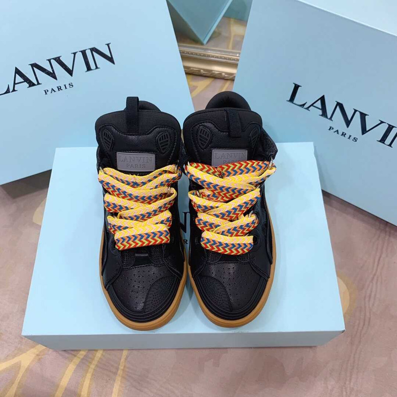 Lanvin Pre-owned Leather Curb Black And Yellow