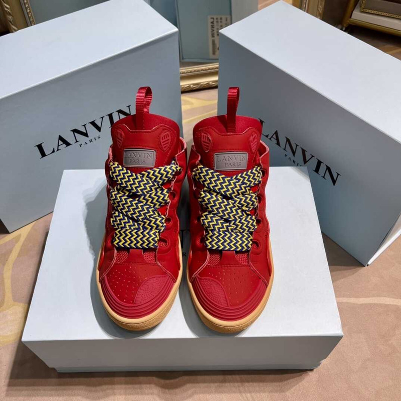 Lanvin Pre-owned Leather Curb Red