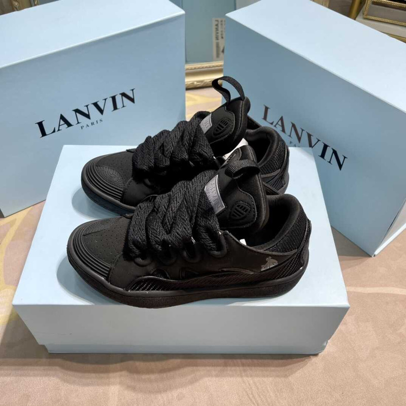 Lanvin Pre-owned Leather Curb Dark Brown