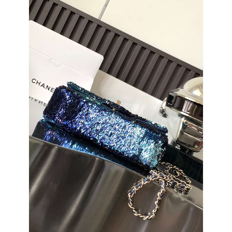 Ch*el mini sequins flap bag