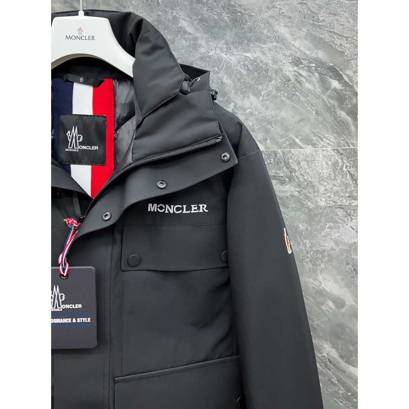 Moncler Hooded Down Jacket Black