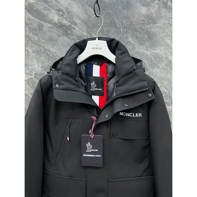 Moncler Hooded Down Jacket Black