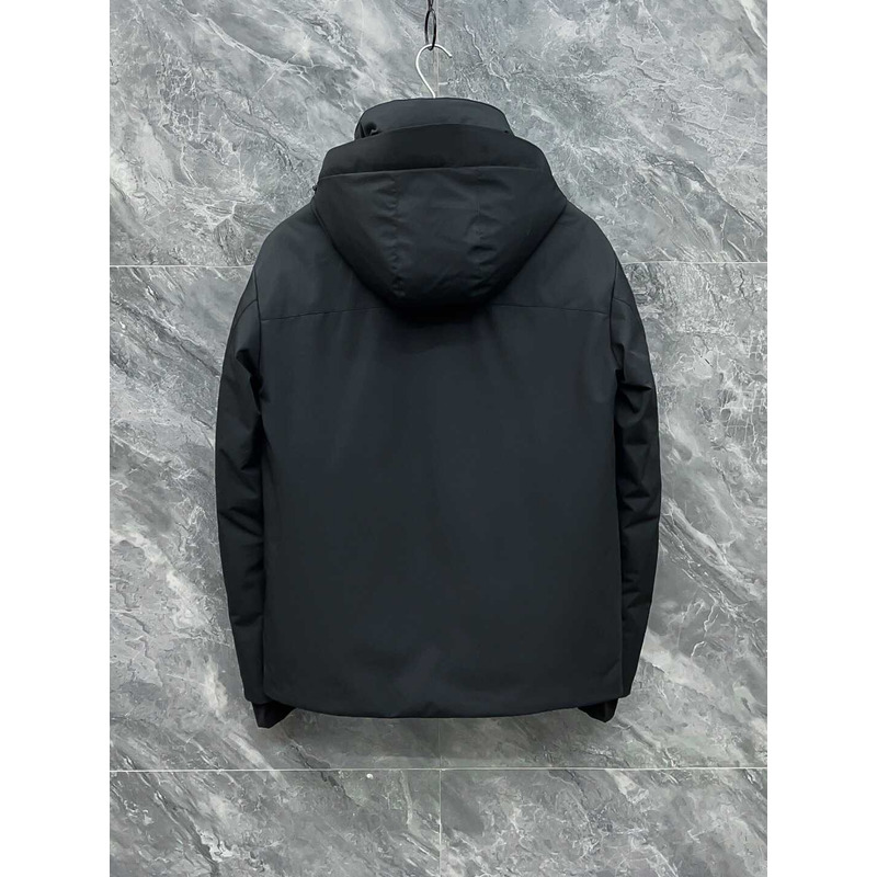 Moncler Hooded Down Jacket Black