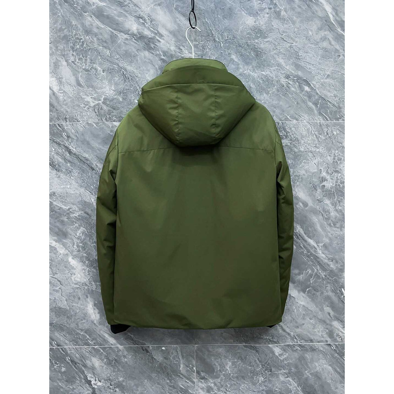 Moncler Hooded Down Jacket Green