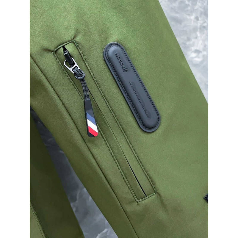 Moncler Hooded Down Jacket Green