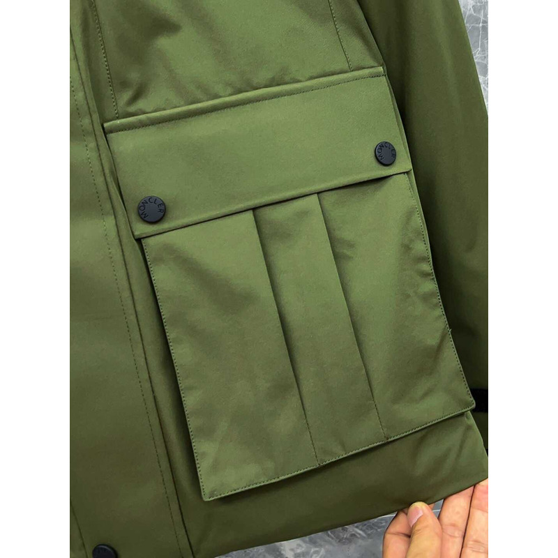 Moncler Hooded Down Jacket Green