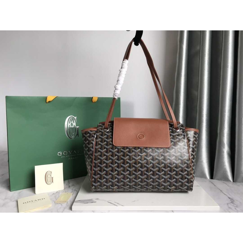 Go*ard rouette tote bag brown and gray