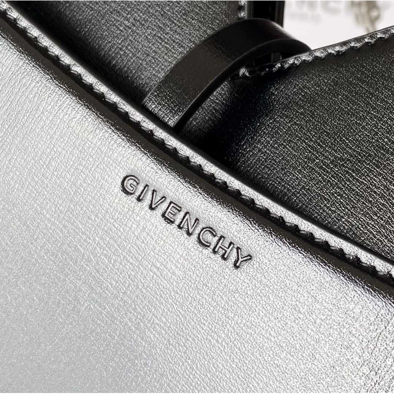 Givenchy Mini Hollow Leather Shoulder Bag Black