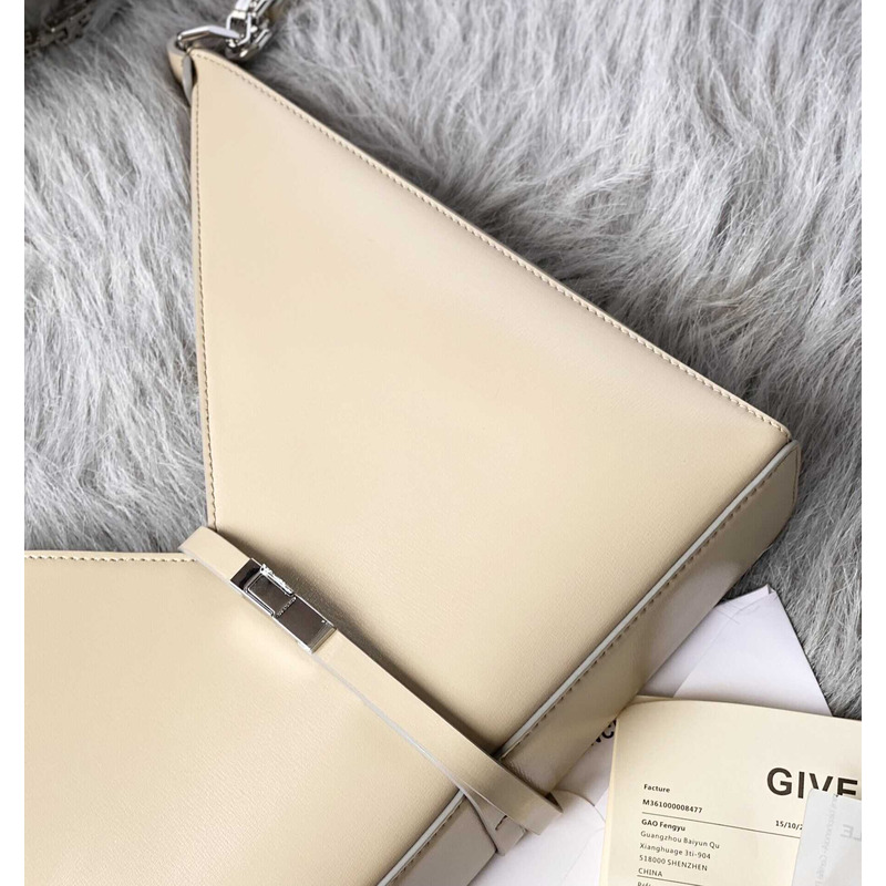 Givenchy Mini Hollow Leather Shoulder Bag Beige