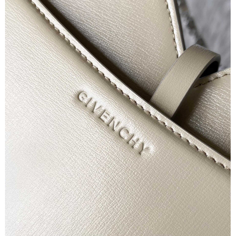 Givenchy Mini Hollow Leather Shoulder Bag Beige