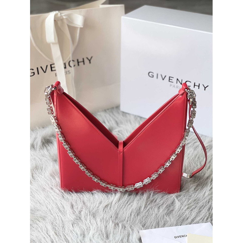 Givenchy Mini Hollow Leather Shoulder Bag Red