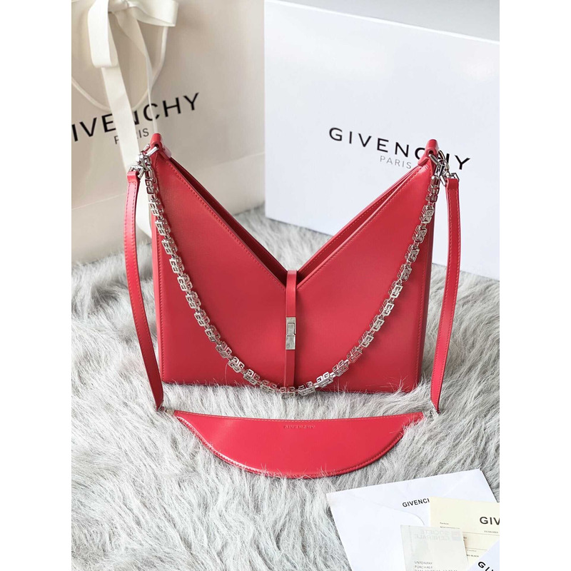 Givenchy Mini Hollow Leather Shoulder Bag Red