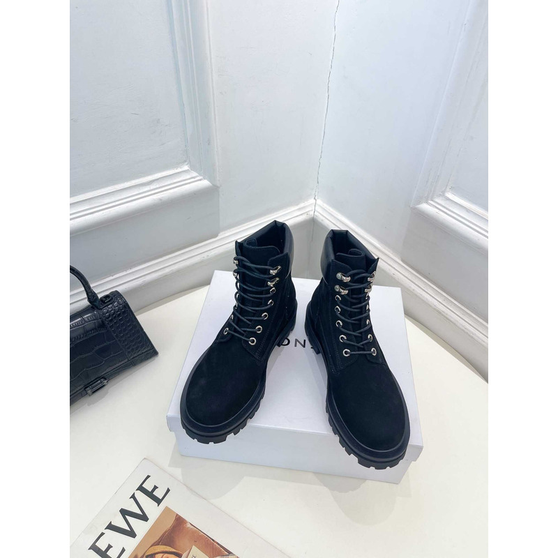 Givenchy Lace-Up Ankle Boots Black