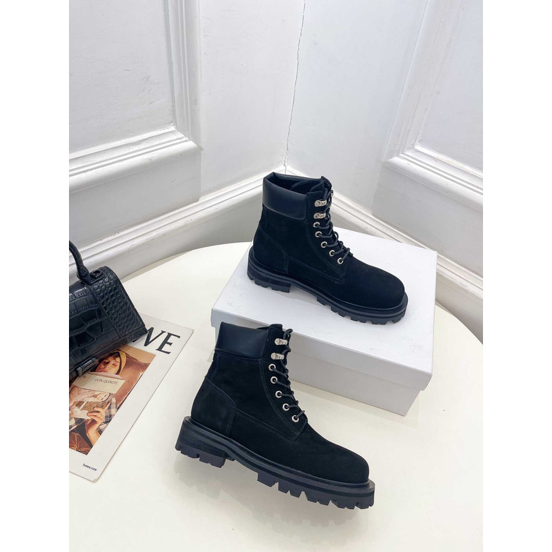 Givenchy Lace-Up Ankle Boots Black