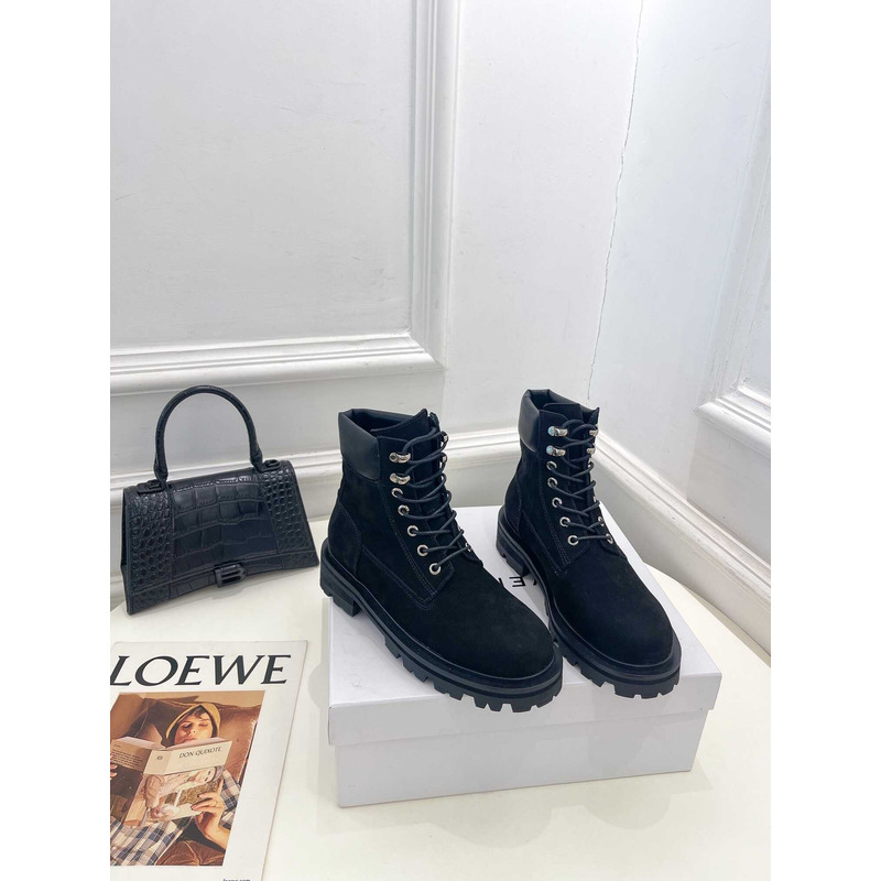 Givenchy Lace-Up Ankle Boots Black