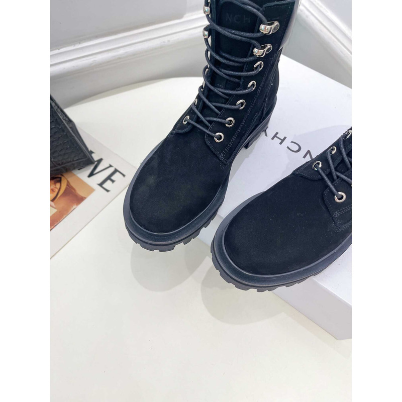 Givenchy Lace-Up Ankle Boots Black