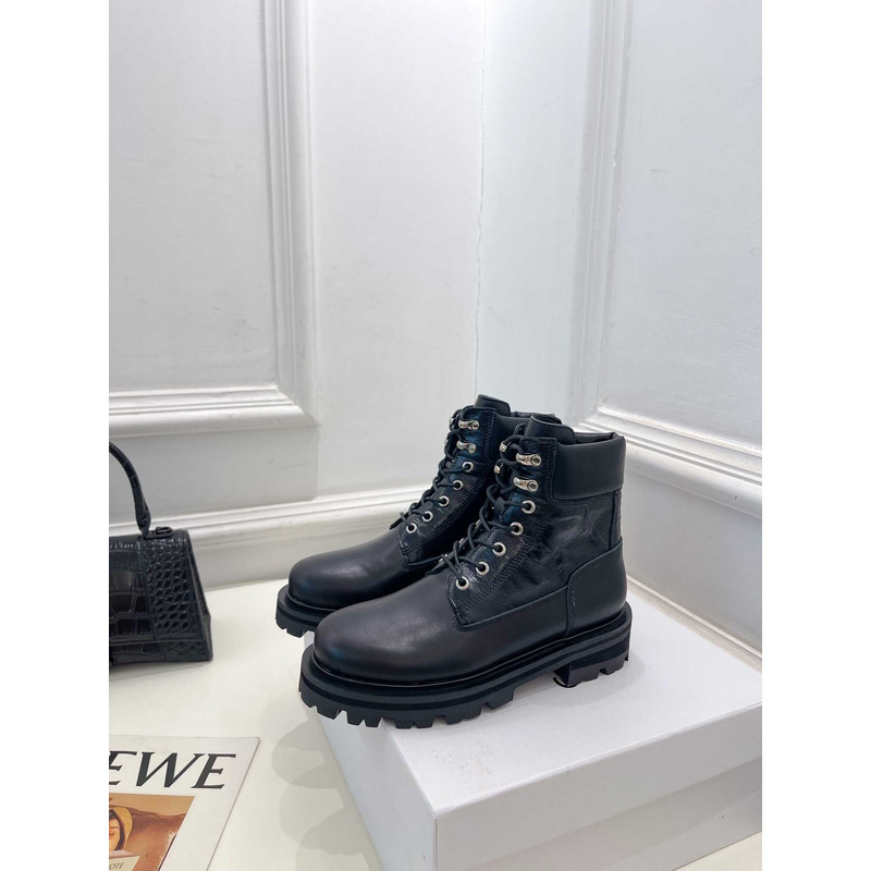 Givenchy Padded Leather Ankle Boots Black