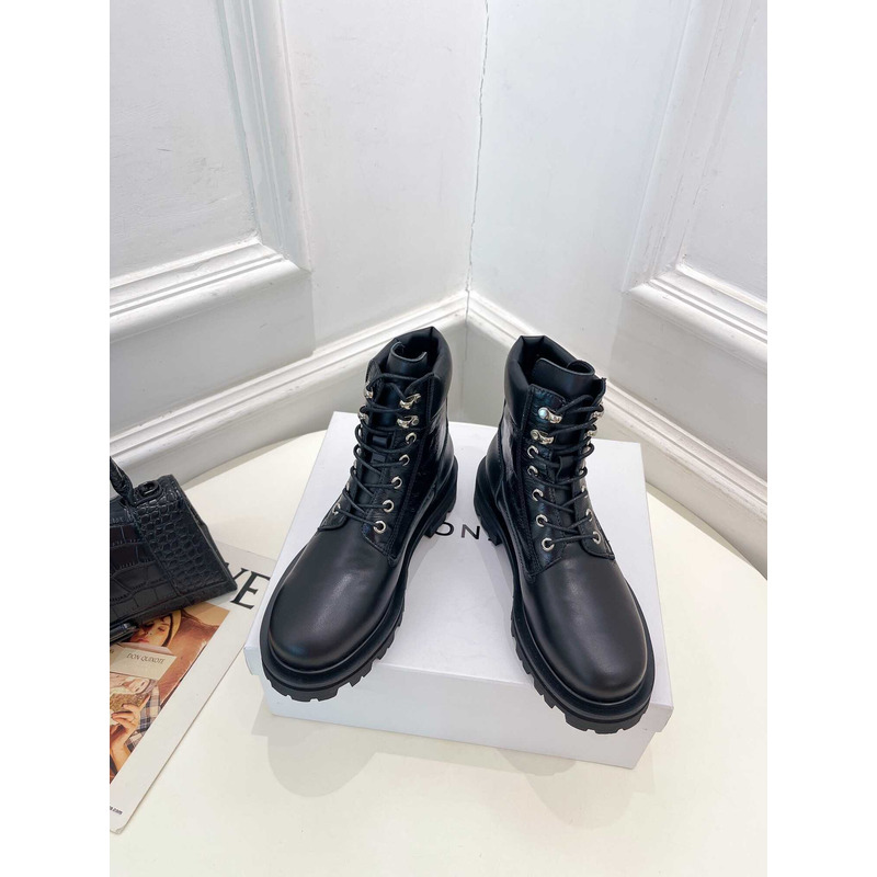 Givenchy Padded Leather Ankle Boots Black