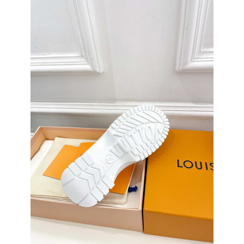 l**is V*t*n ruby flat derby calf leather white