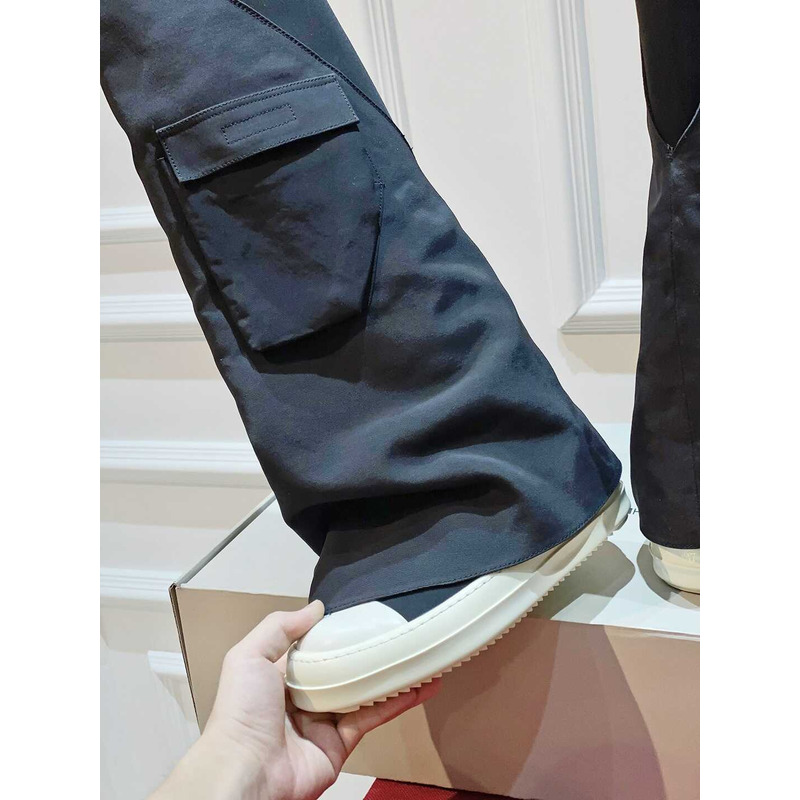 Rick Owens Drkshdw Cargo Fetish Knee-High Boots Black