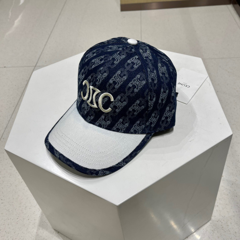 Ce**e logo baseball cap denim dark blue