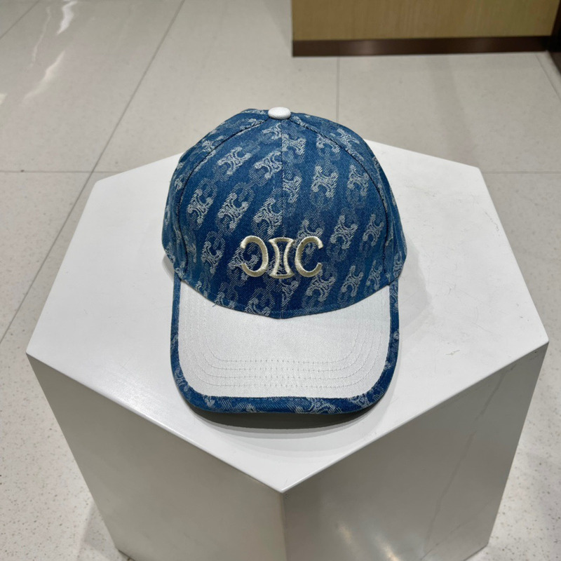 Ce**e logo baseball cap denim blue