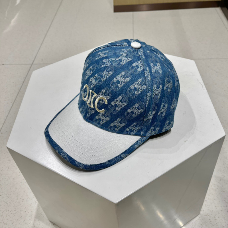 Ce**e logo baseball cap denim blue