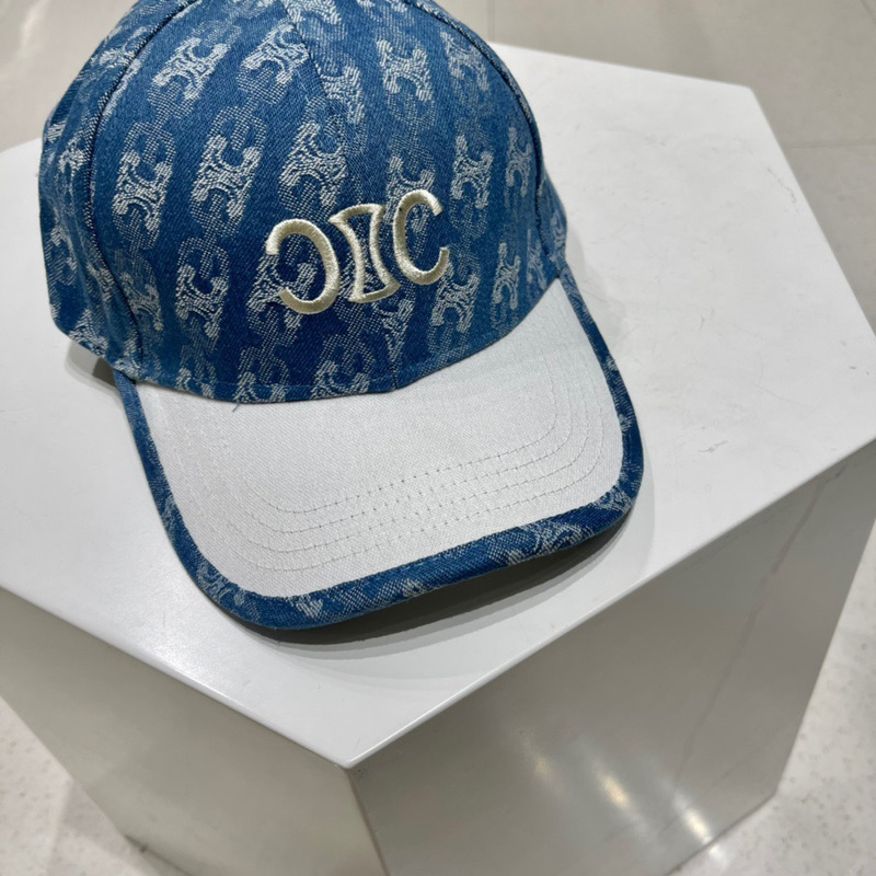 Ce**e logo baseball cap denim blue