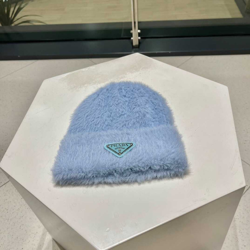 Pra*a knitted hat blue