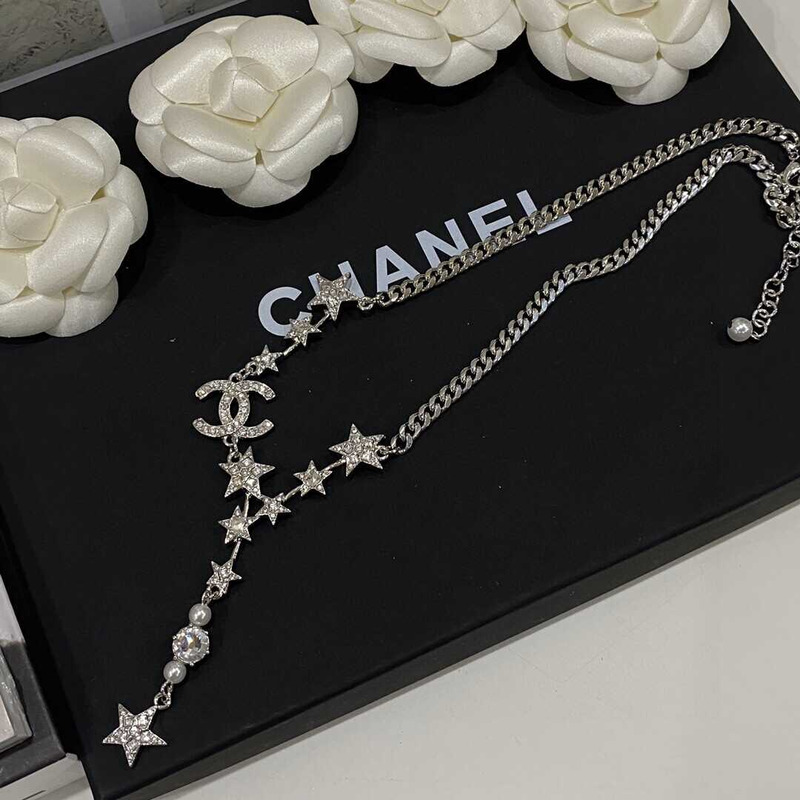 Ch*el star diamond necklace