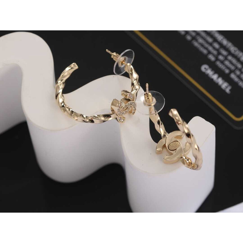 Ch*el cc ring earrings