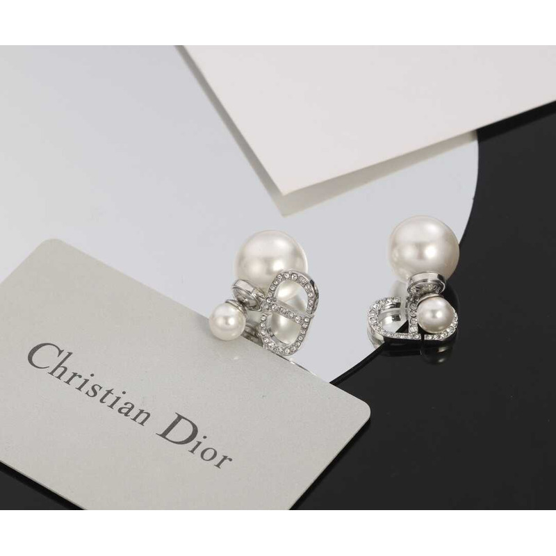 D*or cd series inlaid with white resin pearls elegant design