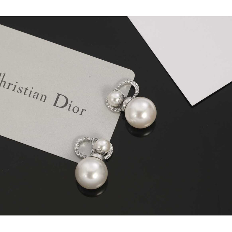 D*or cd series inlaid with white resin pearls elegant design