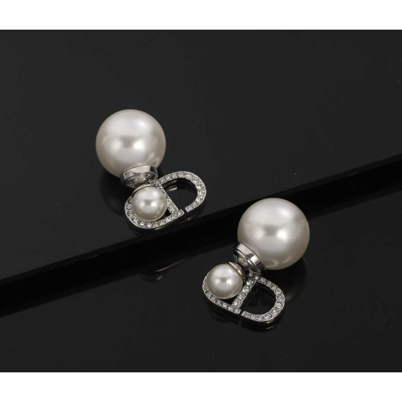 D*or cd series inlaid with white resin pearls elegant design