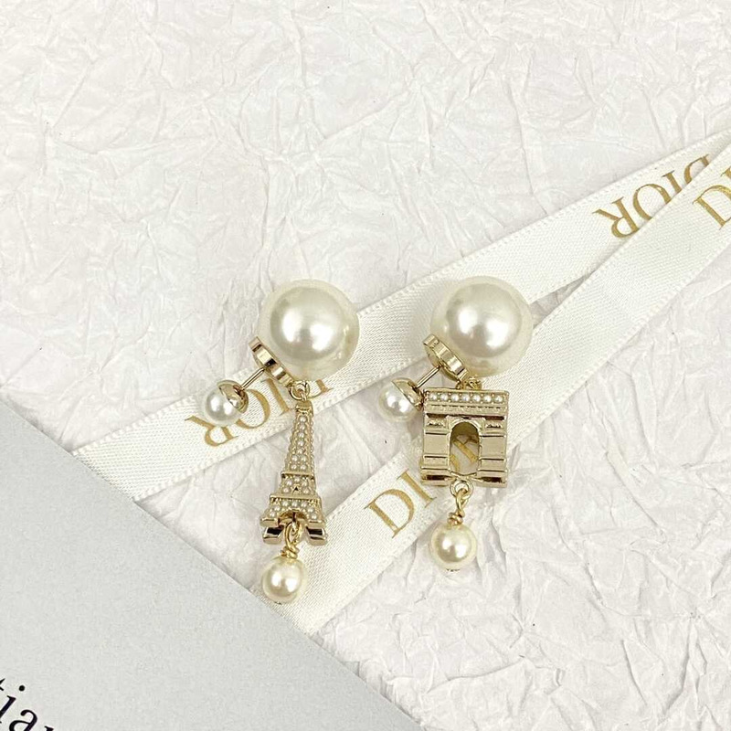 D*or tribales earrings gold and white