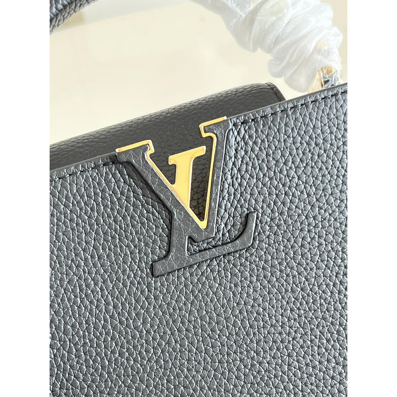 l**is V*t*n pre-owned capucines black handbag