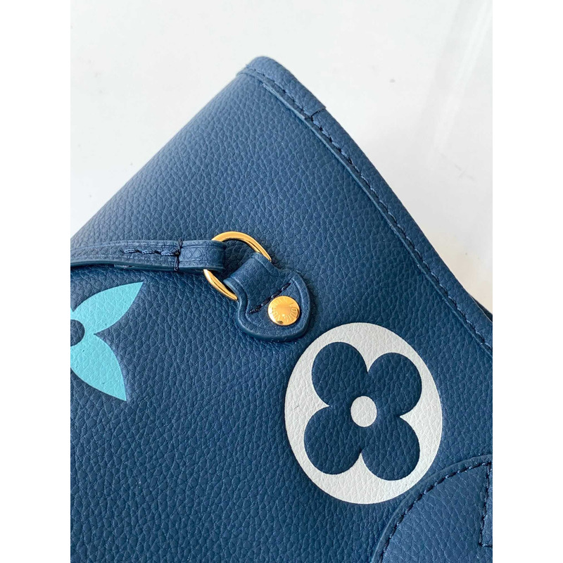 l**is V*t*n neverfull mm monogram empreinte leather blue