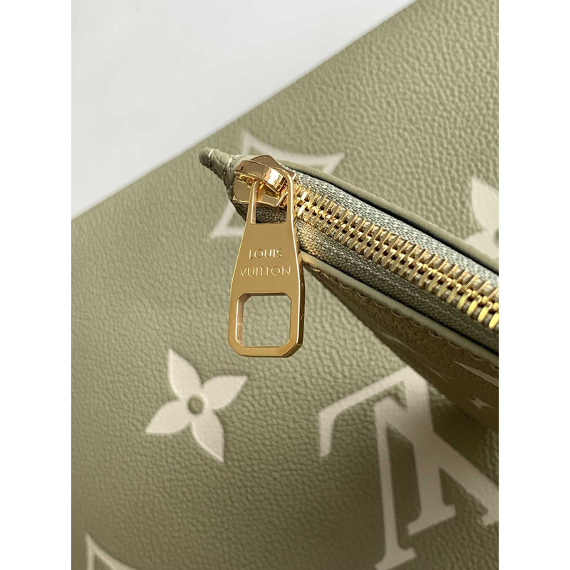 l**is V*t*n neverfull mm monogram empreinte leather khaki green