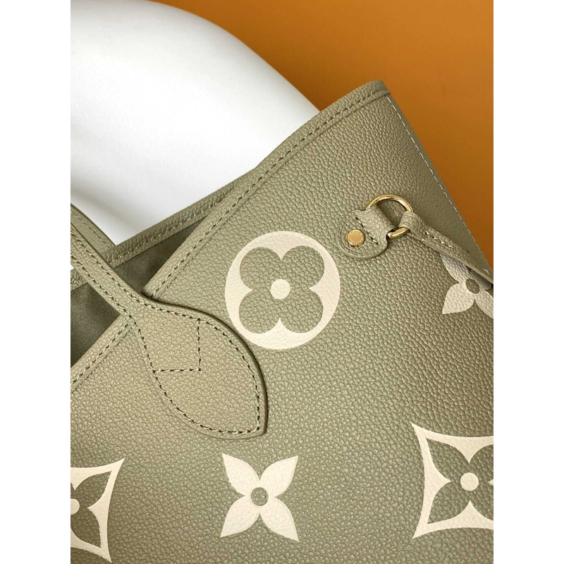 l**is V*t*n neverfull mm monogram empreinte leather khaki green