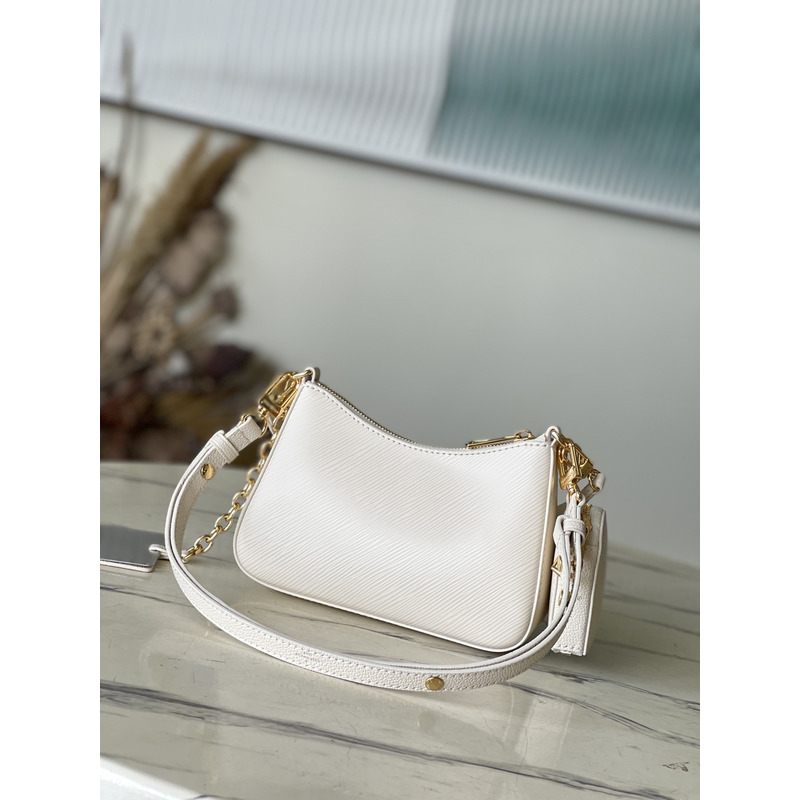 l**is V*t*n marellini epi textured cowhide bag white