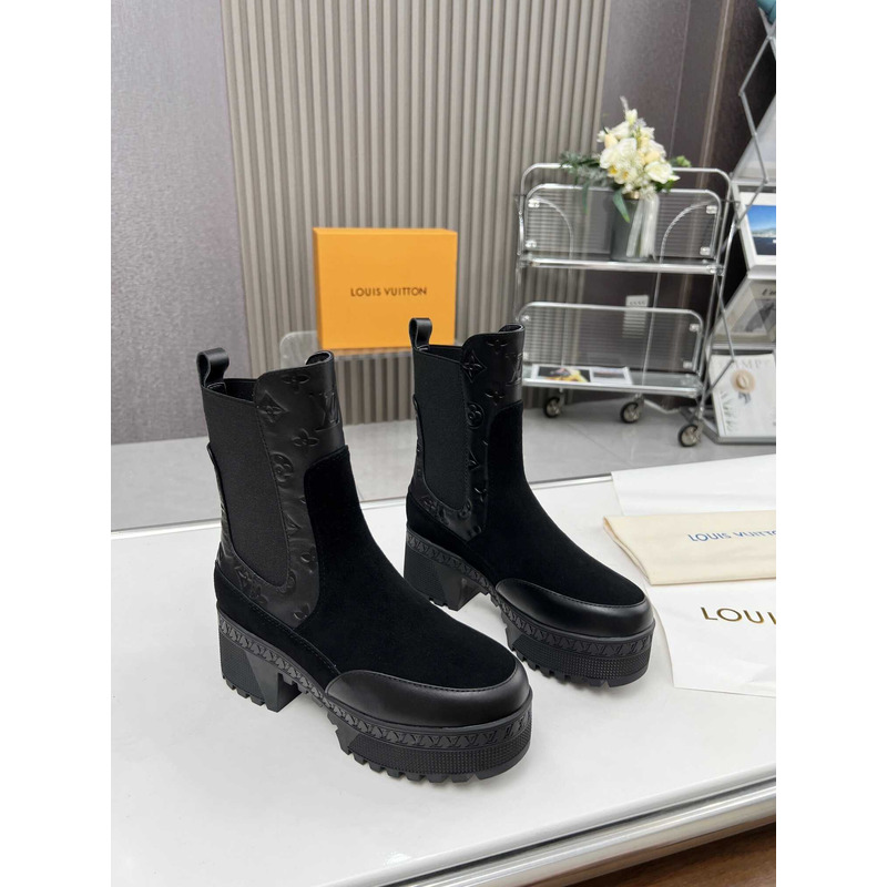 l**is V*t*n naplack mid chelsea boot black