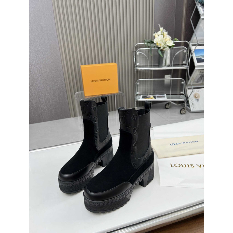 l**is V*t*n naplack mid chelsea boot black