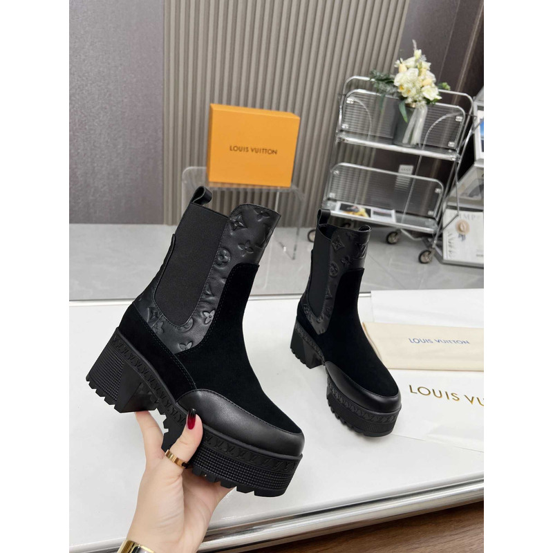 l**is V*t*n naplack mid chelsea boot black