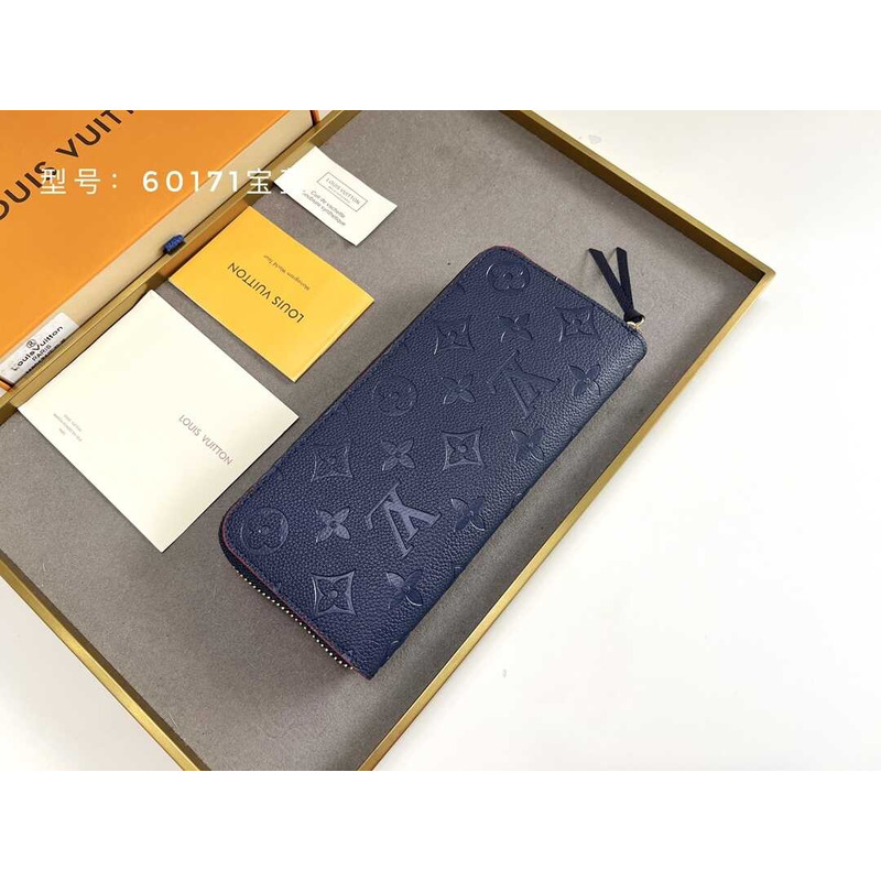 l**is V*t*n zippy vertical wallet blue