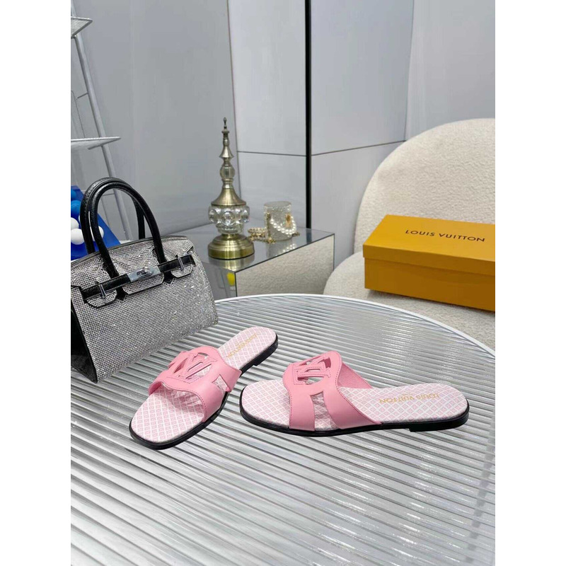 l**is V*t*n flat mule slipper pink